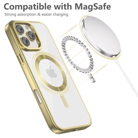 Etui na telefon iPhone 16 Pro Max Tech-Protect MagFlex MagSafe Satin Gold