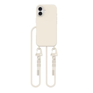 Etui na telefon iPhone 16 Tech-Protect MagNecklace MagSafe Latte