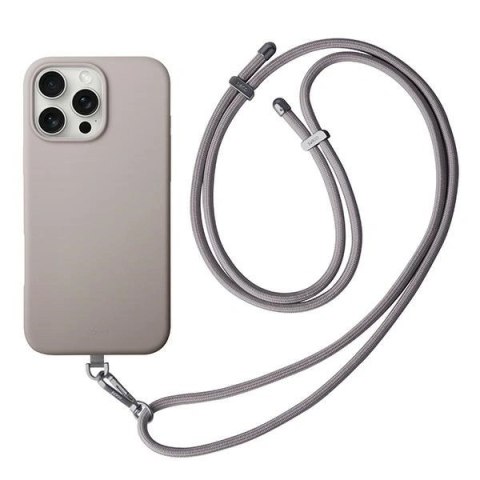 Etui na telefon iPhone 16 Pro UNIQ Coehl Creme Magnetic Charging szary