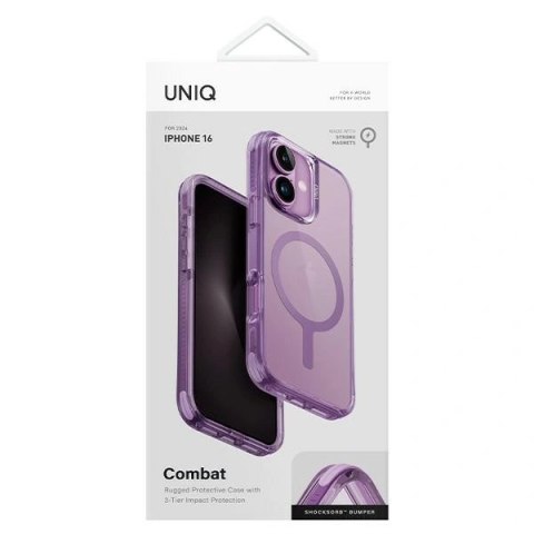 Etui iPhone 16 UNIQ Combat MagClick Charging różowy