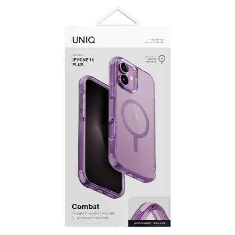 Etui na telefon iPhone 16 Plus UNIQ Combat MagClick różowy