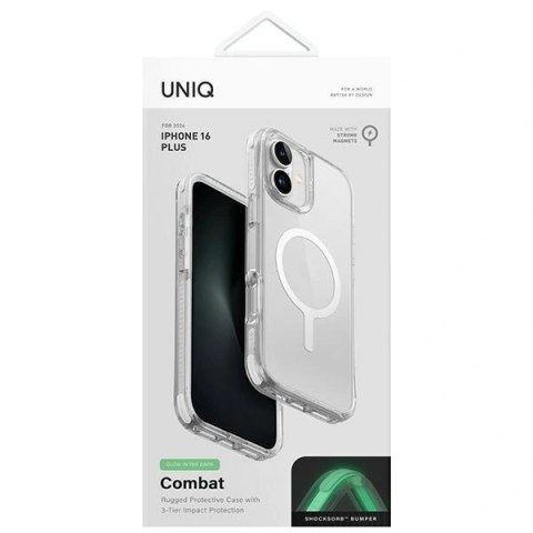 Etui na telefon iPhone 16 Pro UNIQ Combat MagClick Charging biały