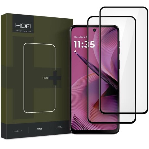 Szkło hartowane Hofi Glass Pro+ Motorola Moto G55 5G Black [2 PACK]