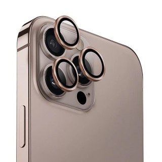 Szkło na obiektyw iPhone 16 Pro Max UNIQ Optix Aluminium taupe gold