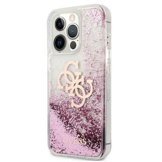 Etui Apple iPhone 13 Pro Max Guess różowy hardcase 4G Big Liquid Glitter