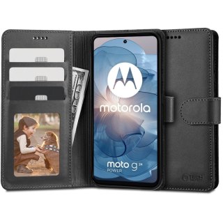 Etui Tech-Protect Wallet Motorola Moto G24 / G24 Power / G04 Black