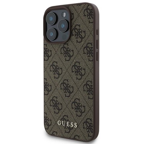 Etui iPhone 16 Pro Max Guess Hardcase 4G Classic brązowy