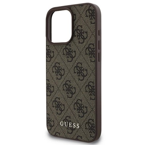 Etui iPhone 16 Pro Max Guess Hardcase 4G Classic brązowy