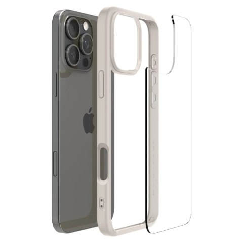 Etui na telefon iPhone 16 Pro Max Spigen Ultra Hybrid Natural Titanium