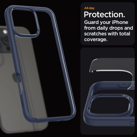 Etui na telefon iPhone 16 Pro Max Spigen Ultra Hybrid Navy Blue