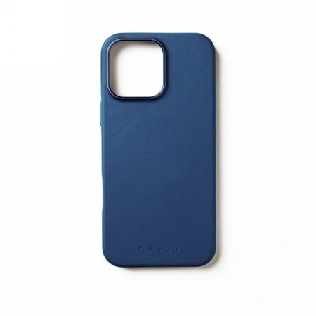 Etui iPhone 16 Pro Max Mujjo Leather Case MagSafe monaco blue