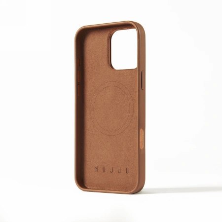 Etui iPhone 16 Pro Max Mujjo Leather Case MagSafe tan