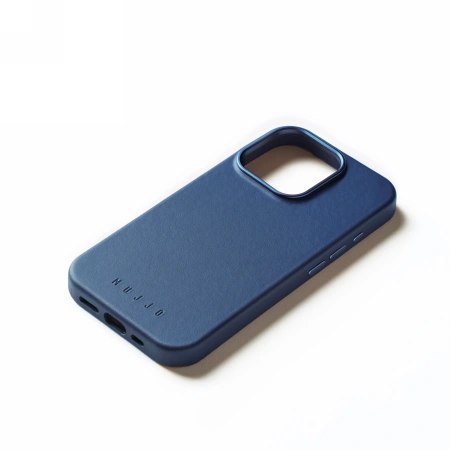 Etui na telefon iPhone 16 Pro Mujjo Leather Case MagSafe Monaco Blue