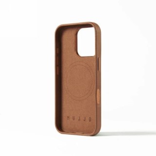 Etui na telefon iPhone 16 Pro Mujjo Leather Case MagSafe brązowy