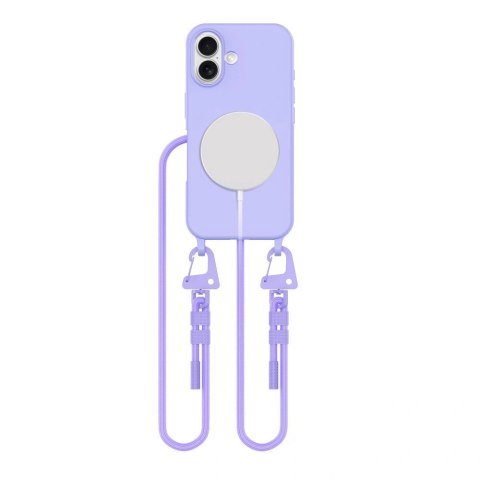 Etui iPhone 16 Tech-Protect MagNecklace MagSafe lawendowe