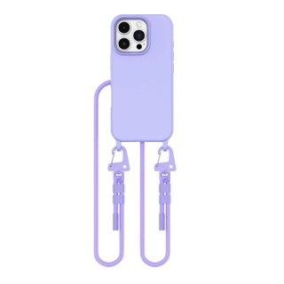 Etui na telefon iPhone 16 Pro Tech-Protect MagNecklace MagSafe lawendowe