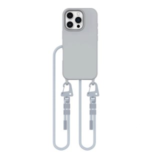 Etui na telefon iPhone 16 Pro Max Tech-Protect Magnecklace Crayon Grey