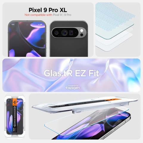 Szkło hartowane Spigen GLAS.tR ez Fit Google Pixel 9 Pro XL Clear [2 PACK]