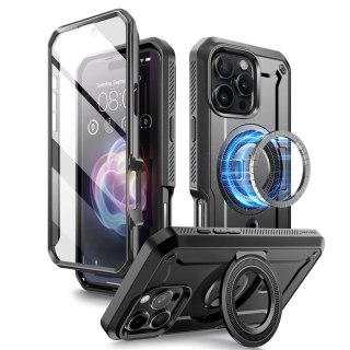 Etui na telefon iPhone 16 Pro Supcase Unicorn Beetle Pro MagSafe czarne