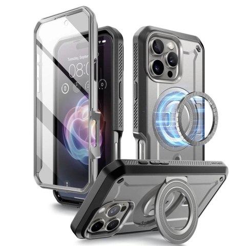 Etui na telefon iPhone 16 Pro Max Supcase Unicorn Beetle Pro MagSafe szary