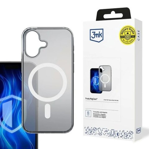 Etui na telefon iPhone 16 Plus 3MK Frosty MagCase biały - ochrona i styl