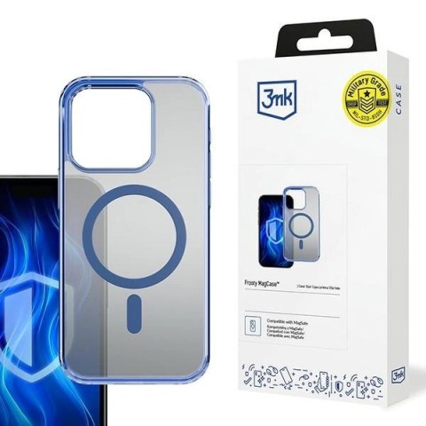 Etui iPhone 16 Pro Max 3MK Frosty MagCase niebieski