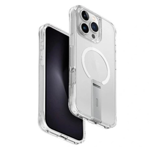 Etui na telefon iPhone 16 Pro Max UNIQ Eleva z Vertica Stand przezroczyste