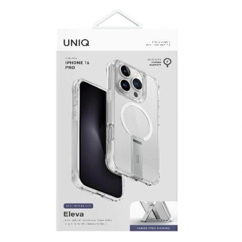 Etui na telefon Apple iPhone 16 Pro UNIQ Eleva z Vertica Stand przeźroczyste