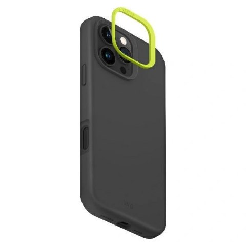 Etui na telefon Apple iPhone 16 Pro UNIQ Lino Hue Magclick Charging szary