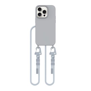 Etui na telefon Apple iPhone 14 Pro Tech-Protect Magnecklace Crayon Grey