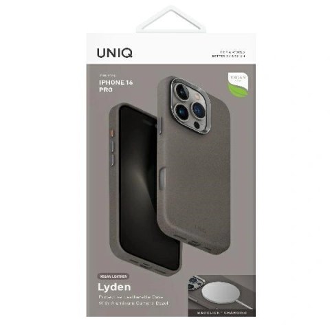 Etui na telefon Apple iPhone 16 Pro UNIQ Lyden Magclick Charging szary