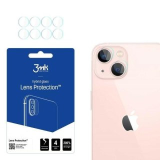 Szkło hybrydowe na obiektyw aparatu 3MK Lens Protect Apple iPhone 14 Plus / 15 Plus [4 PACK]