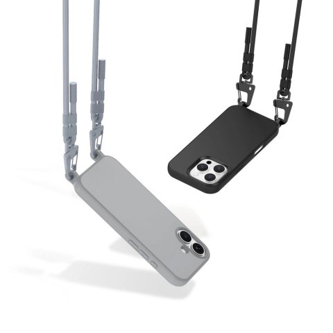 Etui na telefon Apple iPhone 15 Tech-Protect Magnecklace Crayon Grey