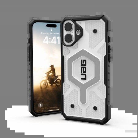 Etui na telefon iPhone 16 Plus UAG Pathfinder Clear MagSafe ice/black