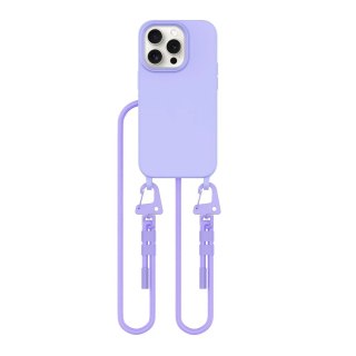 Etui na telefon Apple iPhone 15 Pro Tech-Protect Magnecklace MagSafe Lavender