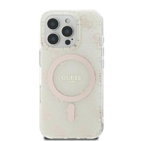 Etui na telefon Apple iPhone 16 Pro Guess hardcase IML MagSafe biały