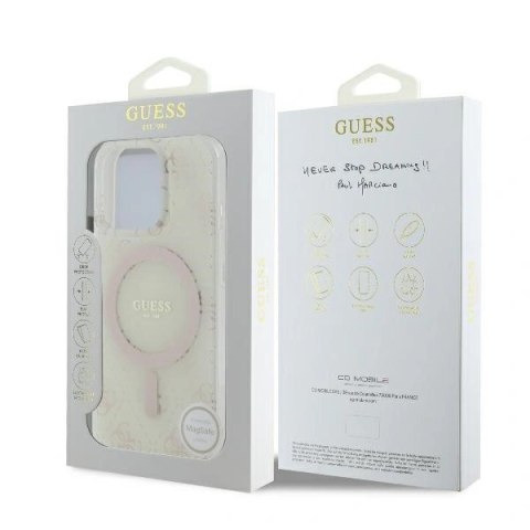 Etui na telefon Apple iPhone 16 Pro Guess hardcase IML MagSafe biały