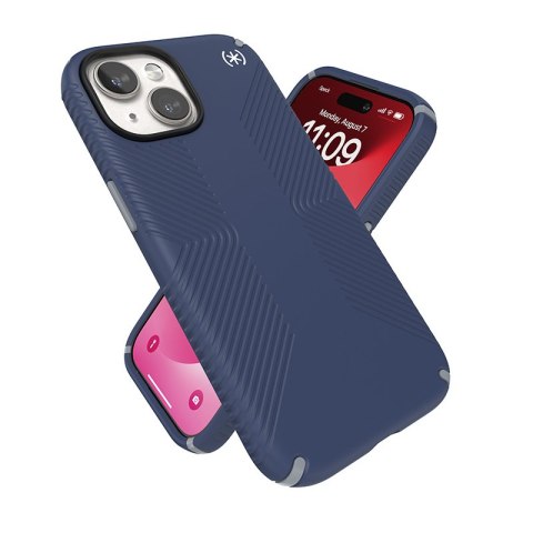 Etui na telefon Apple iPhone 15 Speck Presidio2 Grip niebieskie szare białe