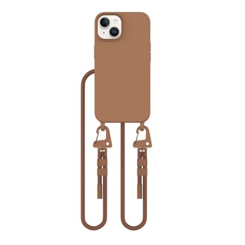 Etui na telefon Apple iPhone 15 Tech-Protect Magnecklace MagSafe brązowy