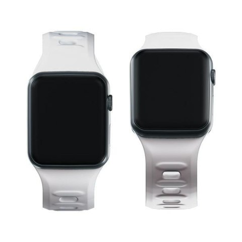 Pasek 3MK Silicone Watch Strap Apple Watch 4/5/6/7/8/9/SE/Ultra 42/44/45/49mm biały/white