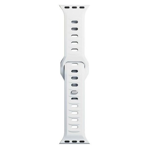 Pasek 3MK Silicone Watch Strap Apple Watch 4/5/6/7/8/9/SE/Ultra 42/44/45/49mm biały/white