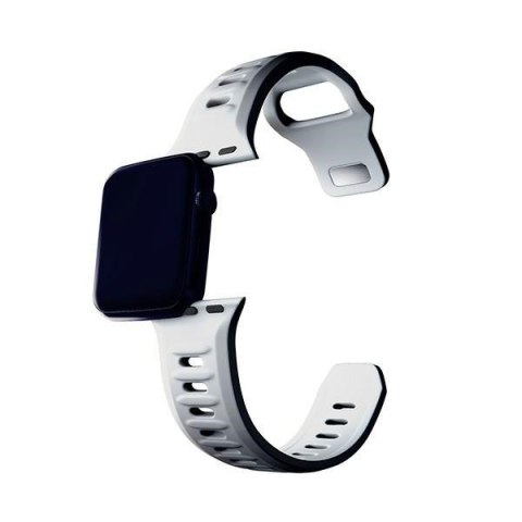 Pasek 3MK Silicone Watch Strap Apple Watch 4/5/6/7/8/9/SE/Ultra 42/44/45/49mm biały/white