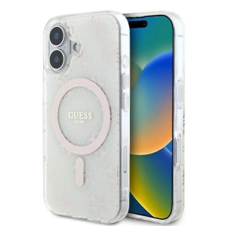 Etui na telefon Apple iPhone 16 Plus Guess MagSafe 4G białe hardcase