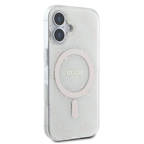 Etui na telefon Apple iPhone 16 Plus Guess MagSafe 4G białe hardcase