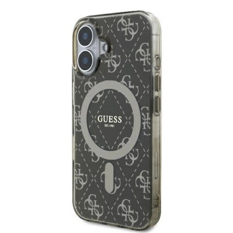 Etui na telefon Apple iPhone 16 Plus Guess MagSafe brązowe hardcase