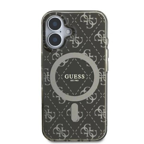 Etui na telefon Apple iPhone 16 Plus Guess MagSafe brązowe hardcase