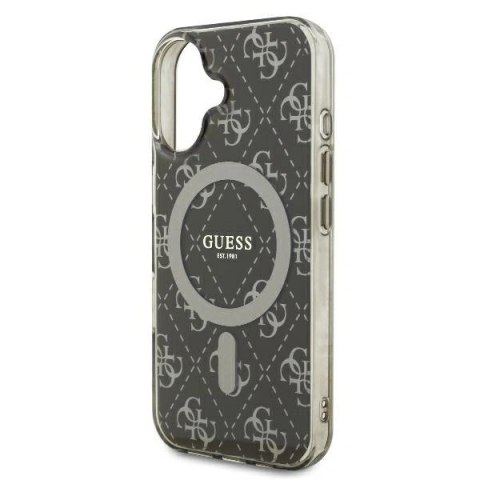 Etui na telefon Apple iPhone 16 Plus Guess MagSafe brązowe hardcase