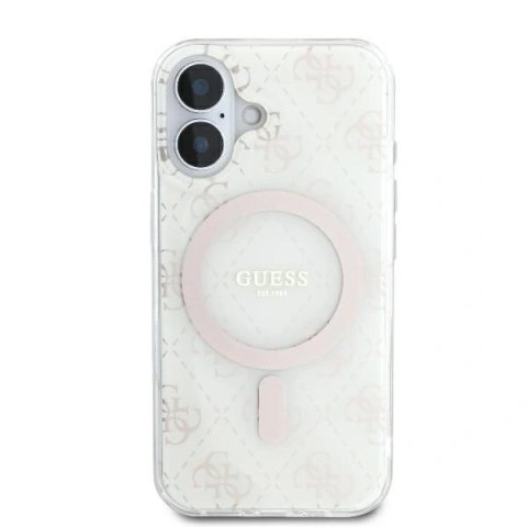 Etui na telefon Apple iPhone 16 Guess hardcase IML MagSafe białe