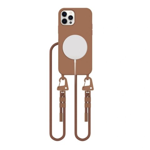 Etui Tech-Protect Magnecklace MagSafe Apple iPhone 12 / 12 Pro Chocolate Brown