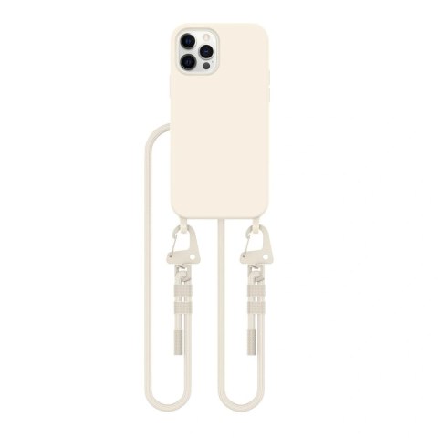 Etui Tech-Protect Magnecklace MagSafe Apple iPhone 12 / 12 Pro Cosmic Latte